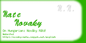 mate novaky business card