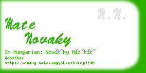 mate novaky business card